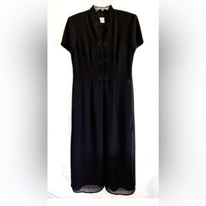 Vintage Mandarin Duster Jacket with Frog Clasps